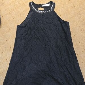 Candie's Black Dress with Rhinestone Accents